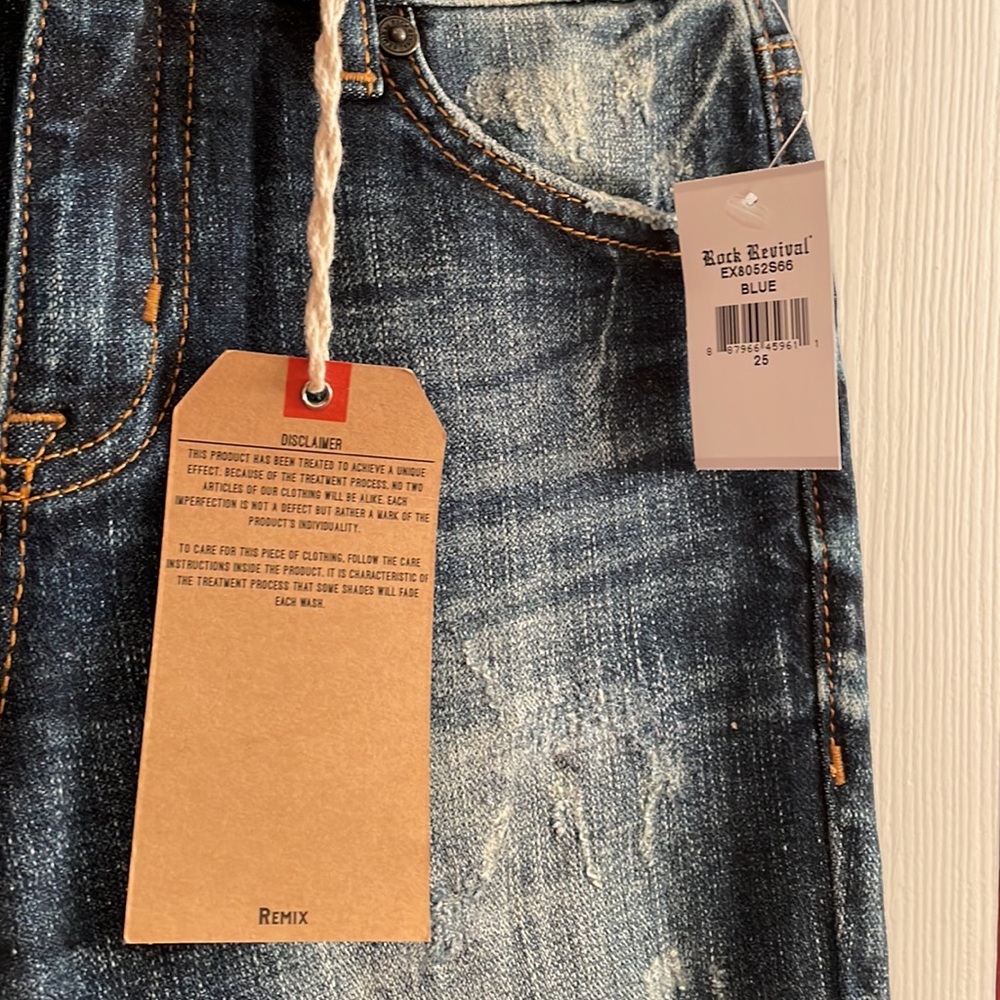 Rock Revival remix skinny jeans size 25-NWT - Picture 4 of 7